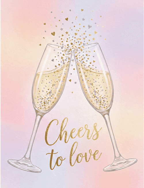 Cheers to Love – Wedding Card