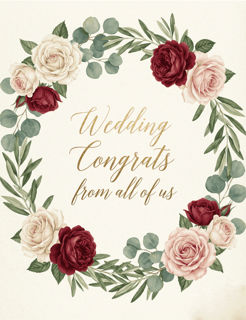 Wedding Congrats – Floral Theme