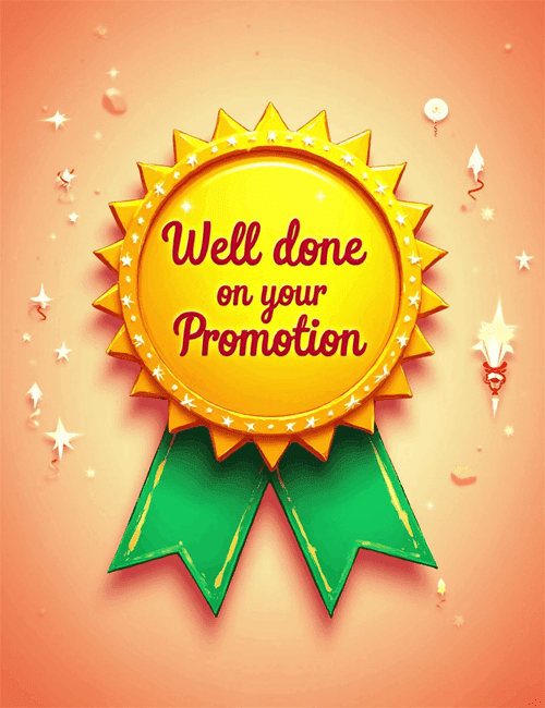 Well Done on Your Promotion