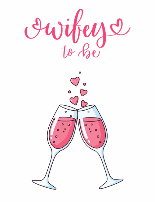Wifey-to-Be Bridal Shower Celebration with Love and Cheers