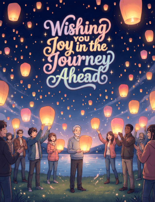 wishing you joy in the journey ahead retirement card