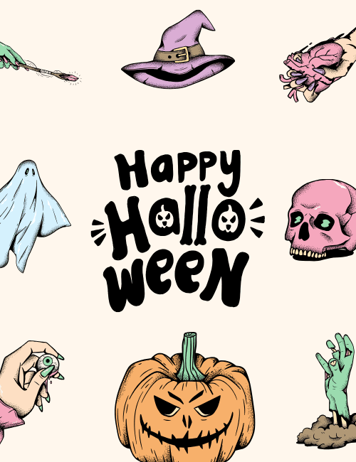 Witchy Minimal Halloween Card