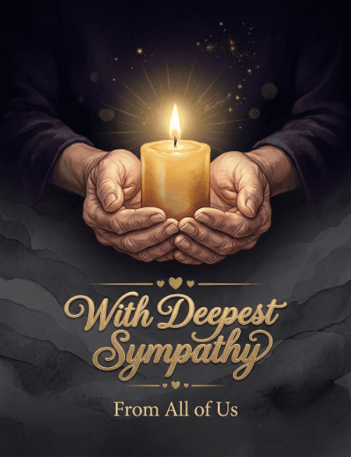 With Deepest Sympathy From All Of Us