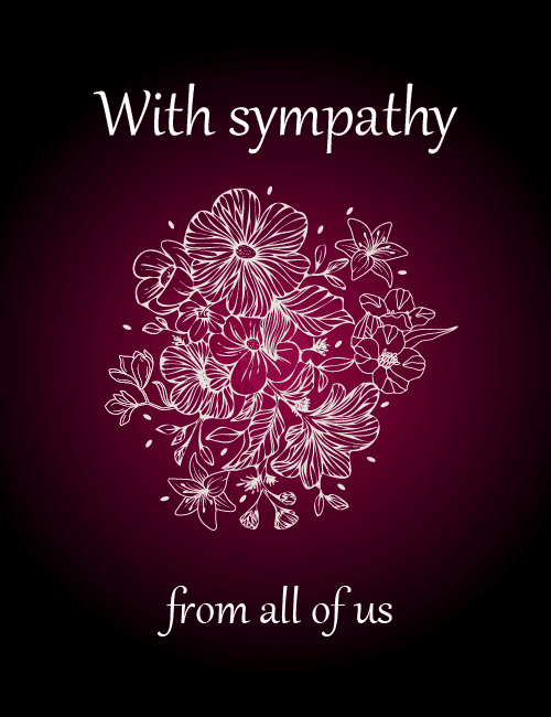 With Sympathy From All of Us