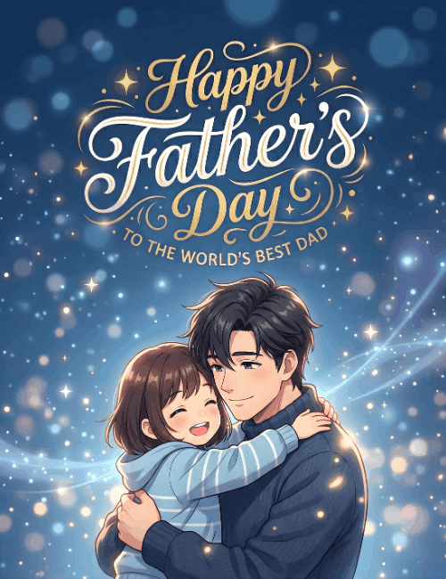 Happy Father’s Day To The World’s Best Dad Card