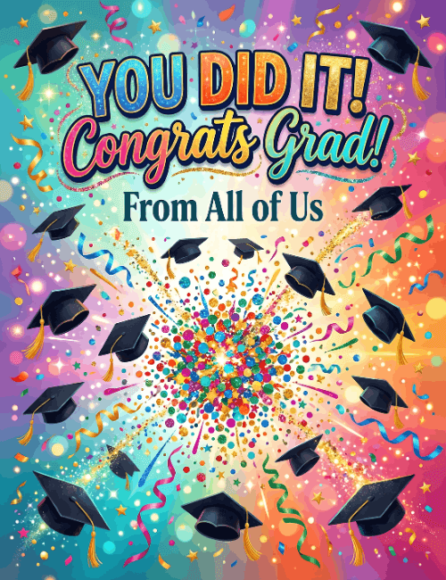 You Did It Congrats Grad Card