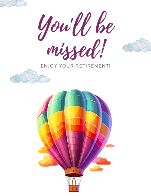 You’ll Be Missed! Retirement ecards