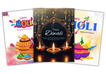 Indian Festival Cards (Diwali 2025)