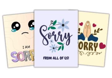 Sorry (Apology) Cards