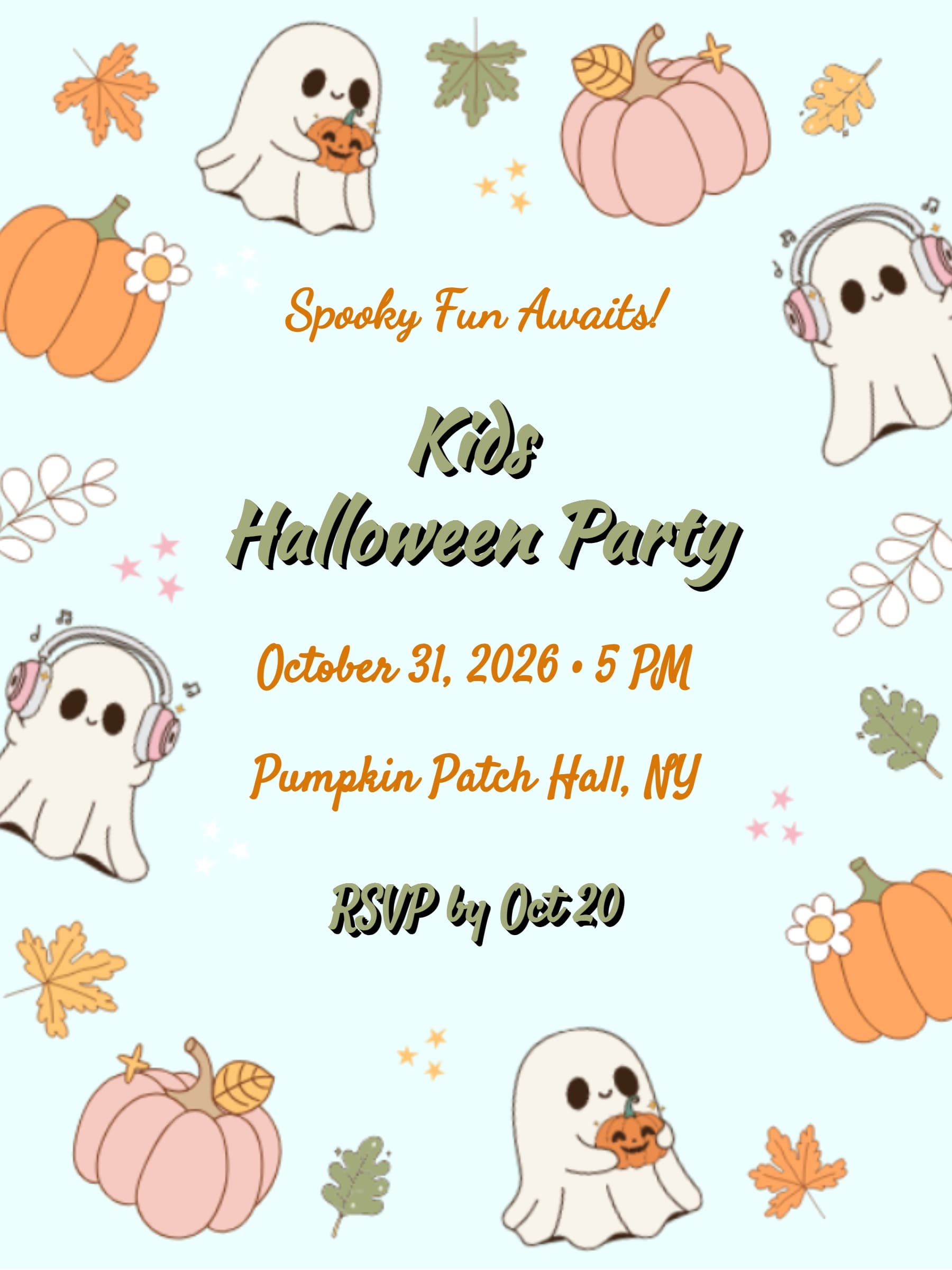 cute ghost invite