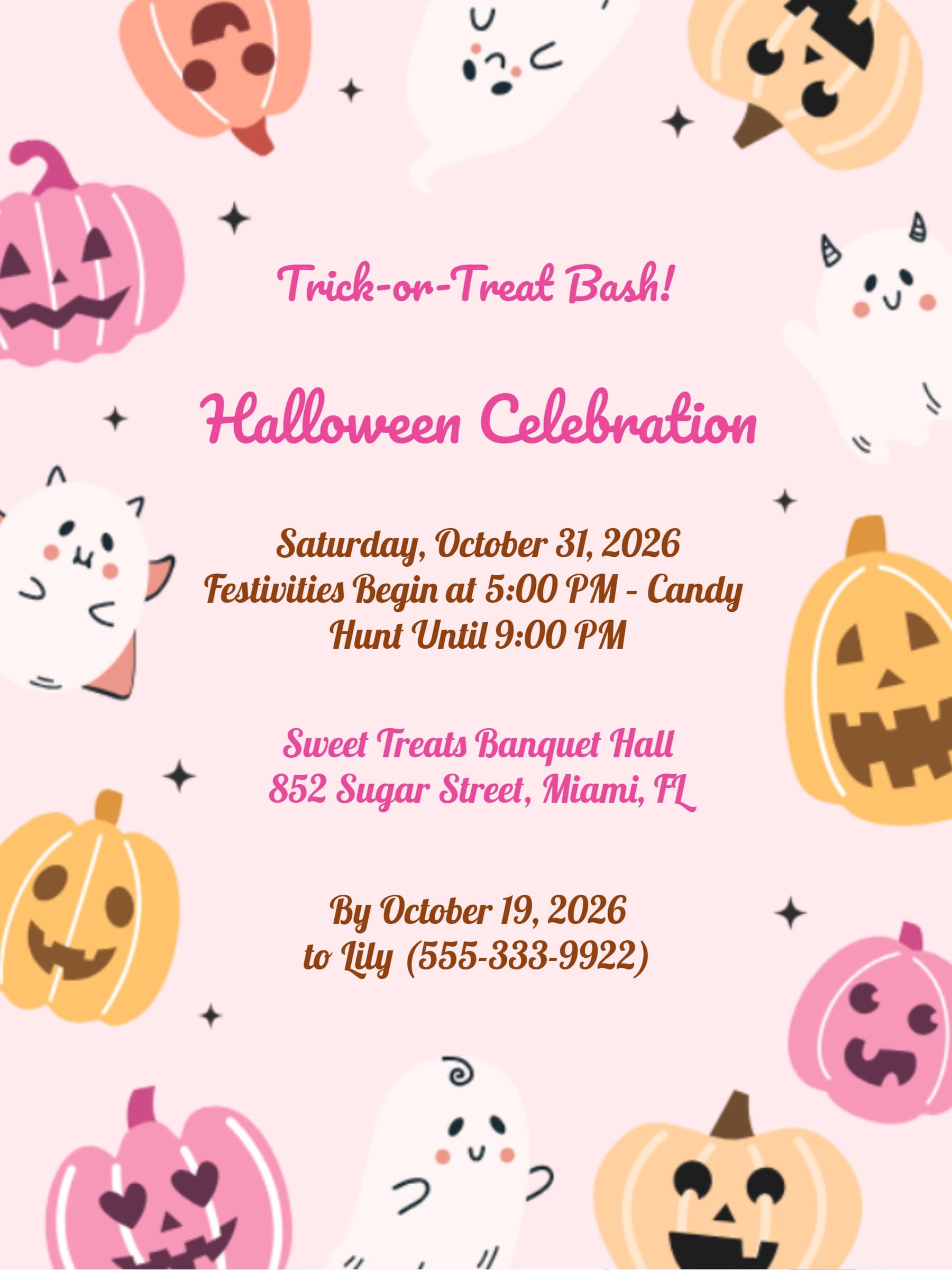 pastel ghost invite