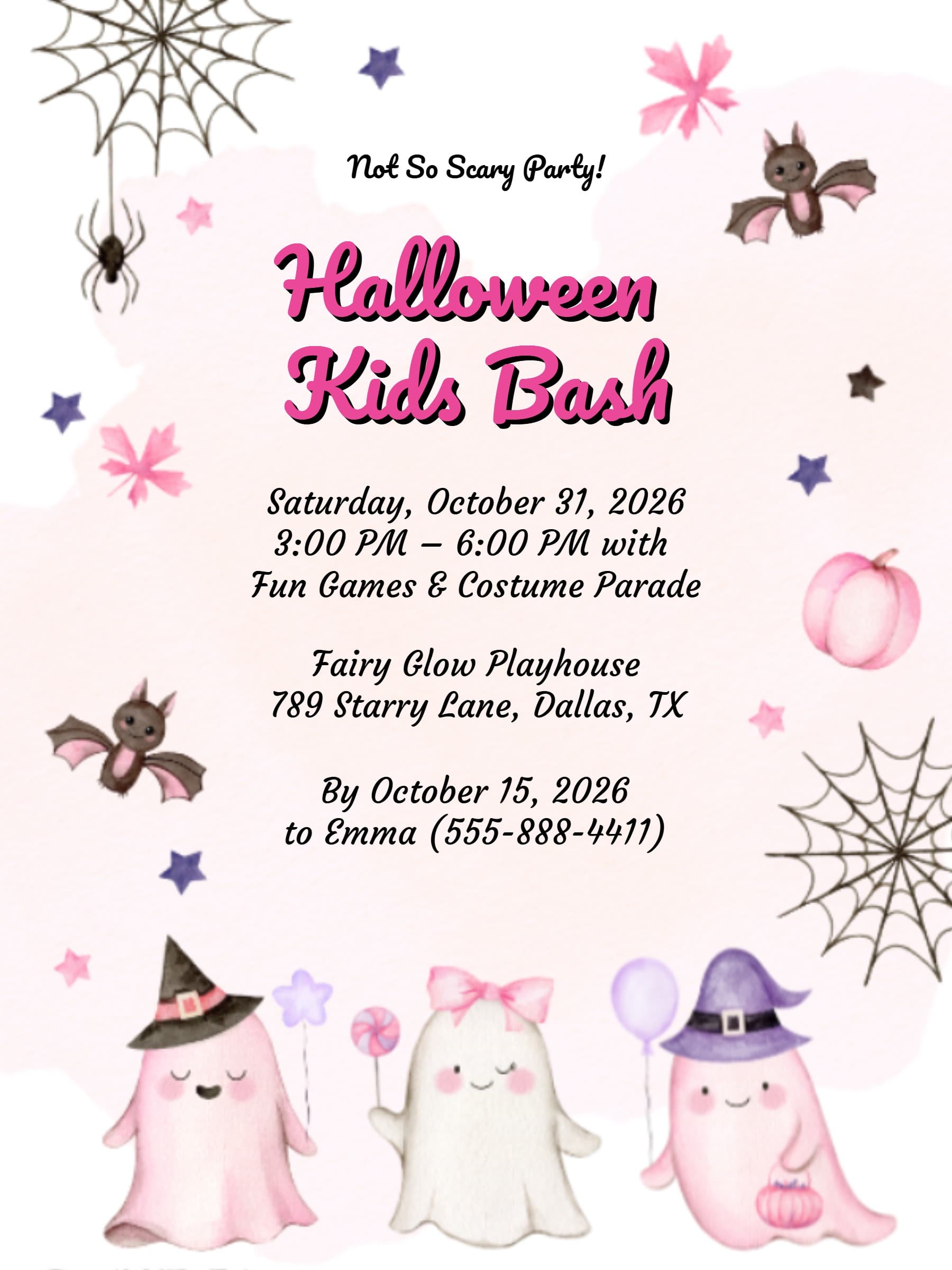 pink ghost invite