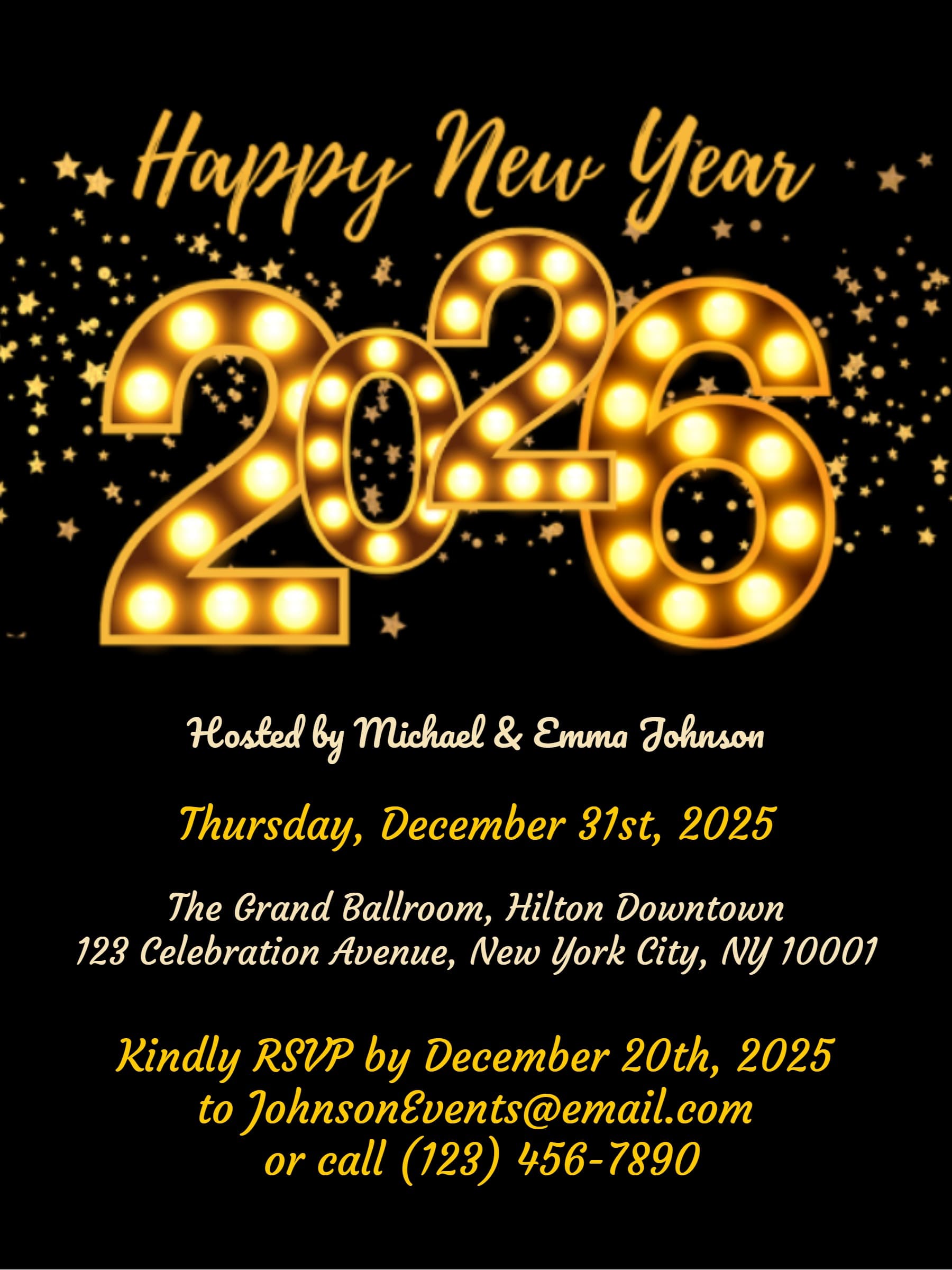 new year invite