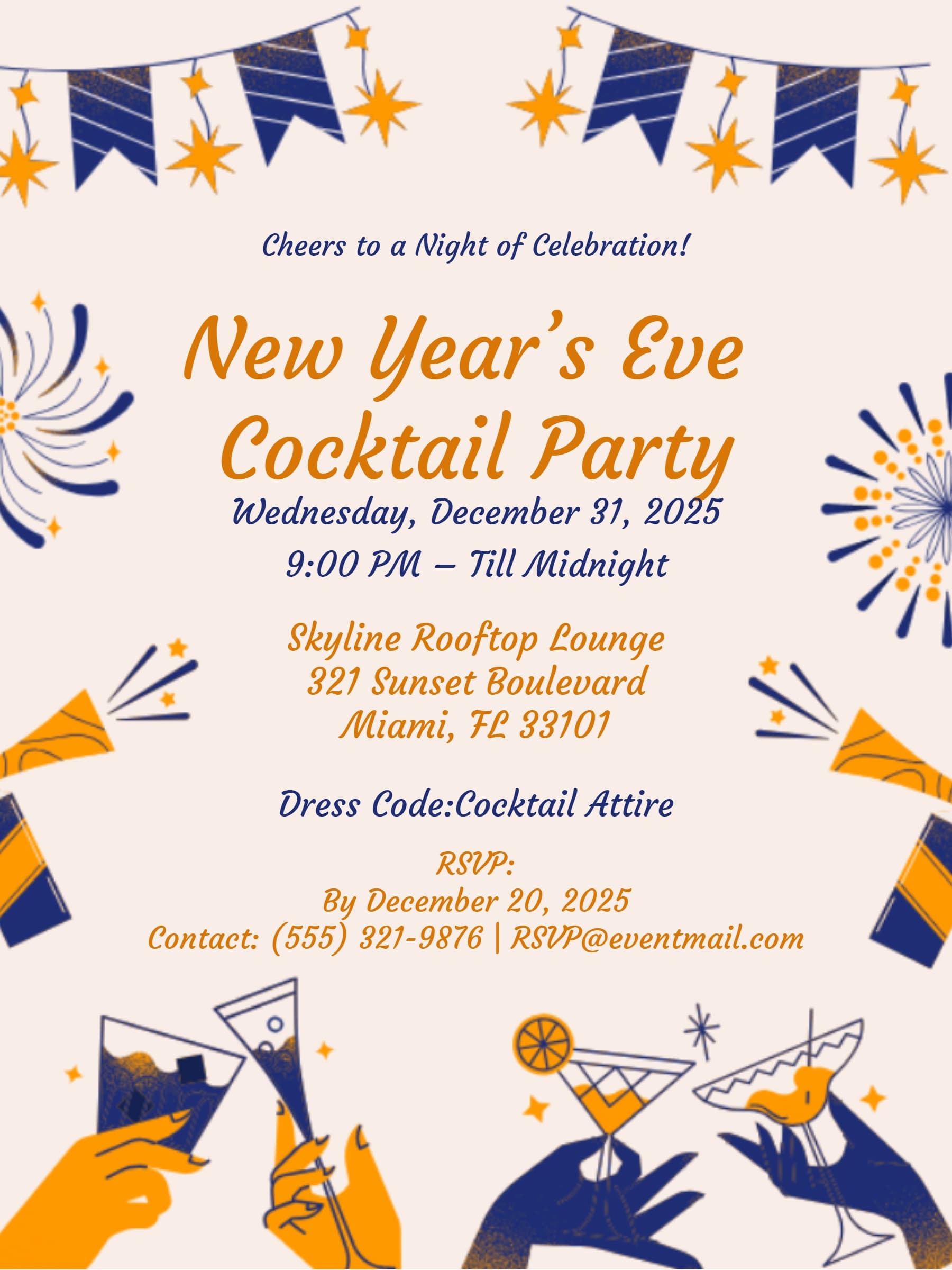 cocktail party invite