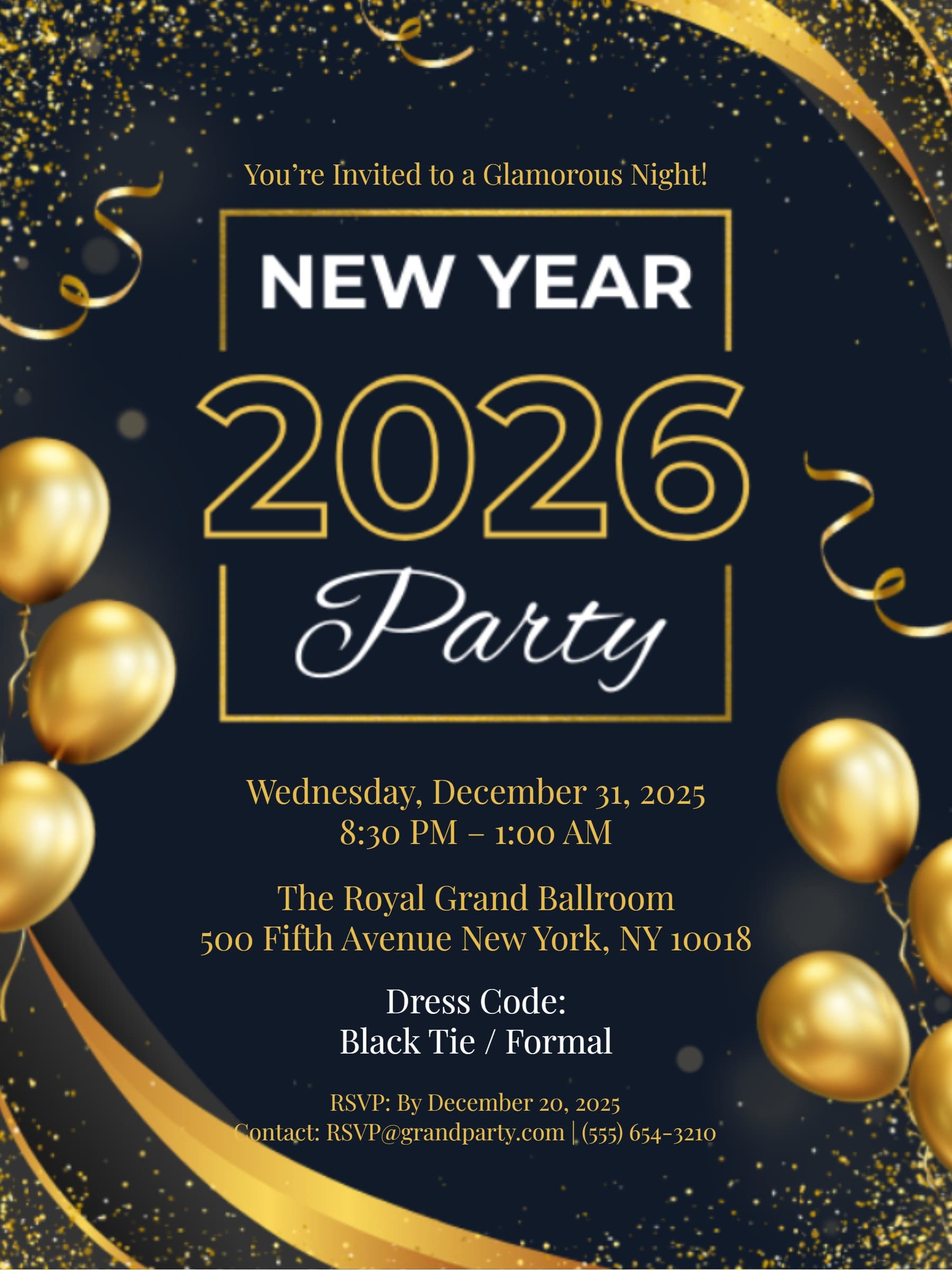 NEW YEAR PARTY INVITE
