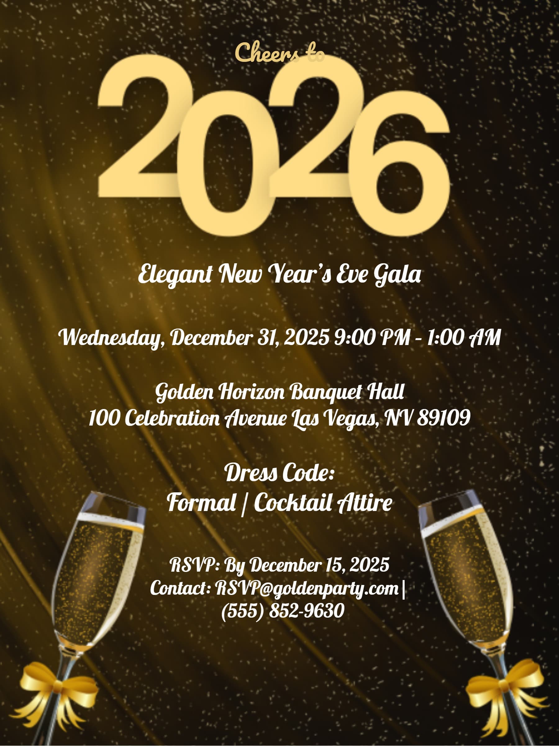 NEW YEAR GALA INVITE