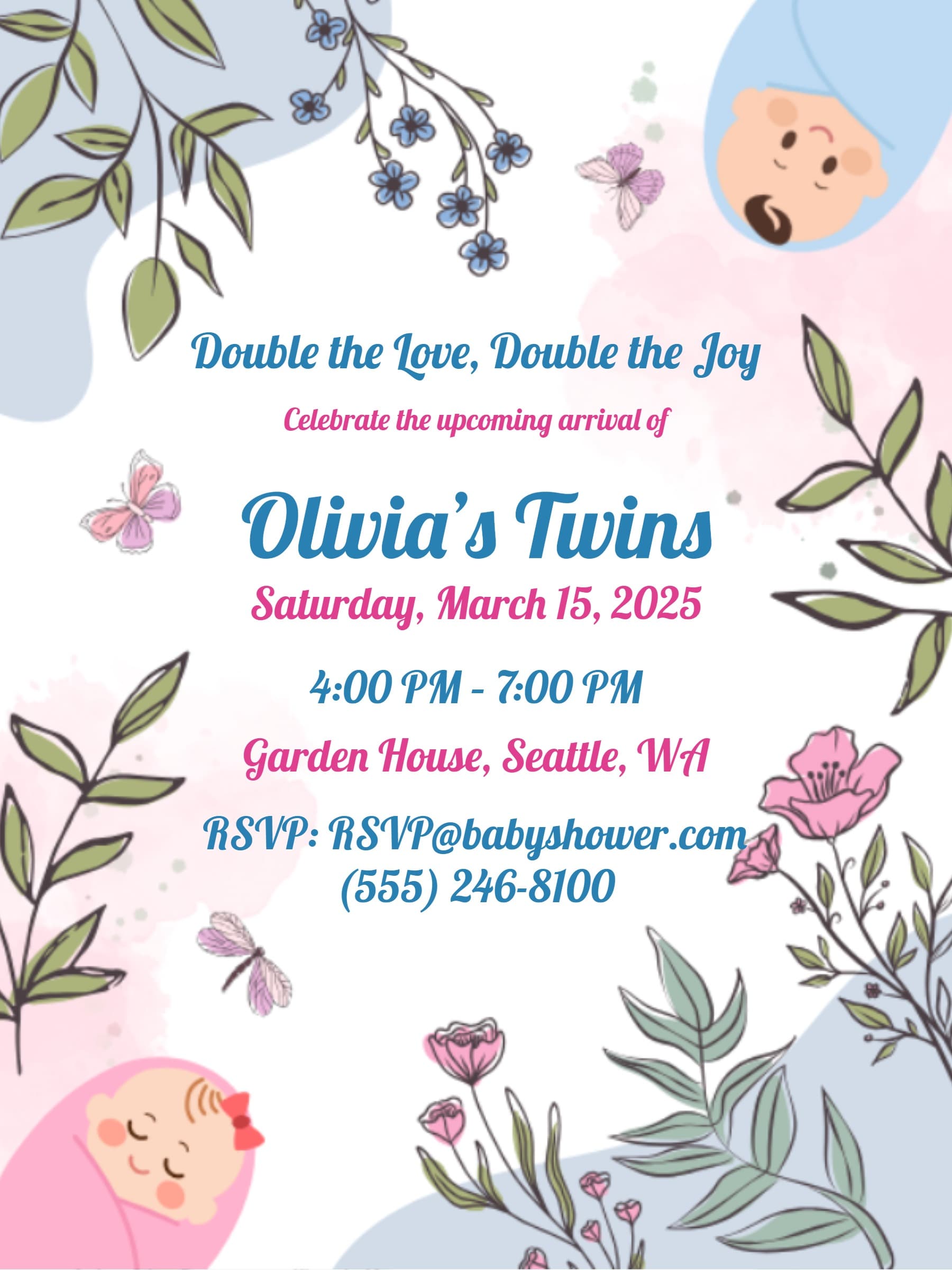 BOTANICAL TWINS INVITE