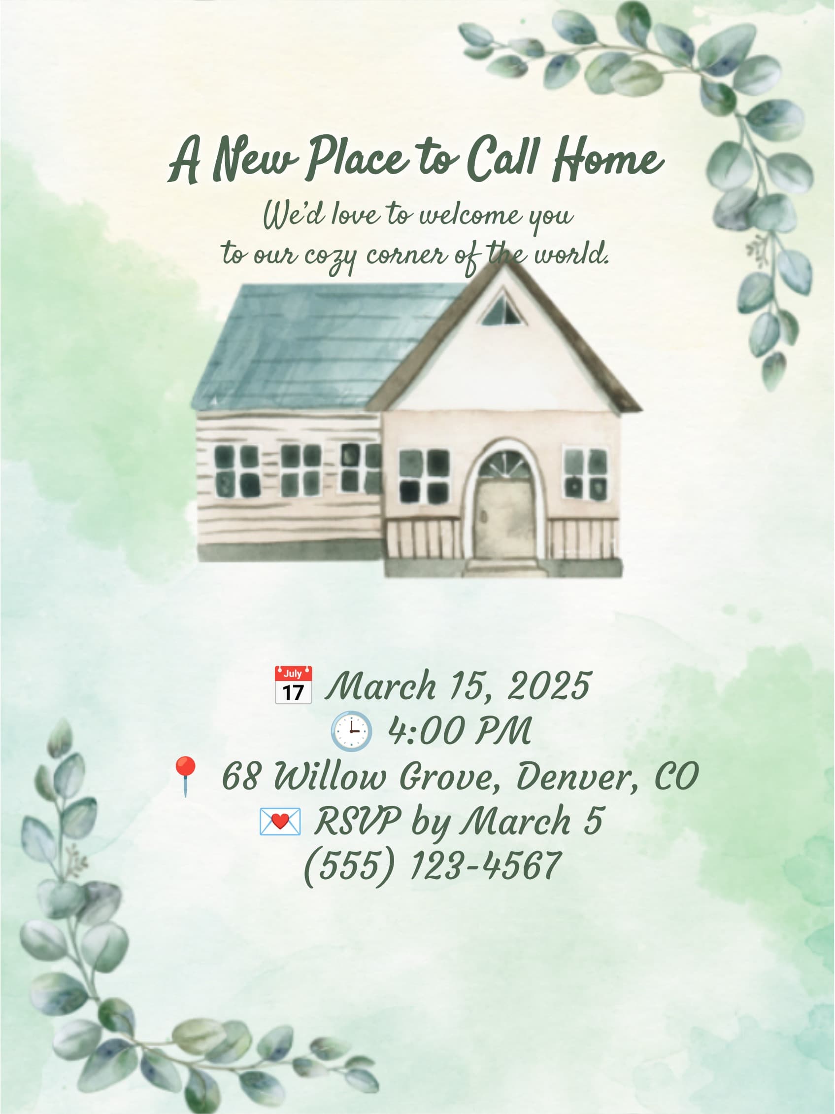 GREEN LEAF HOUSEWARMING