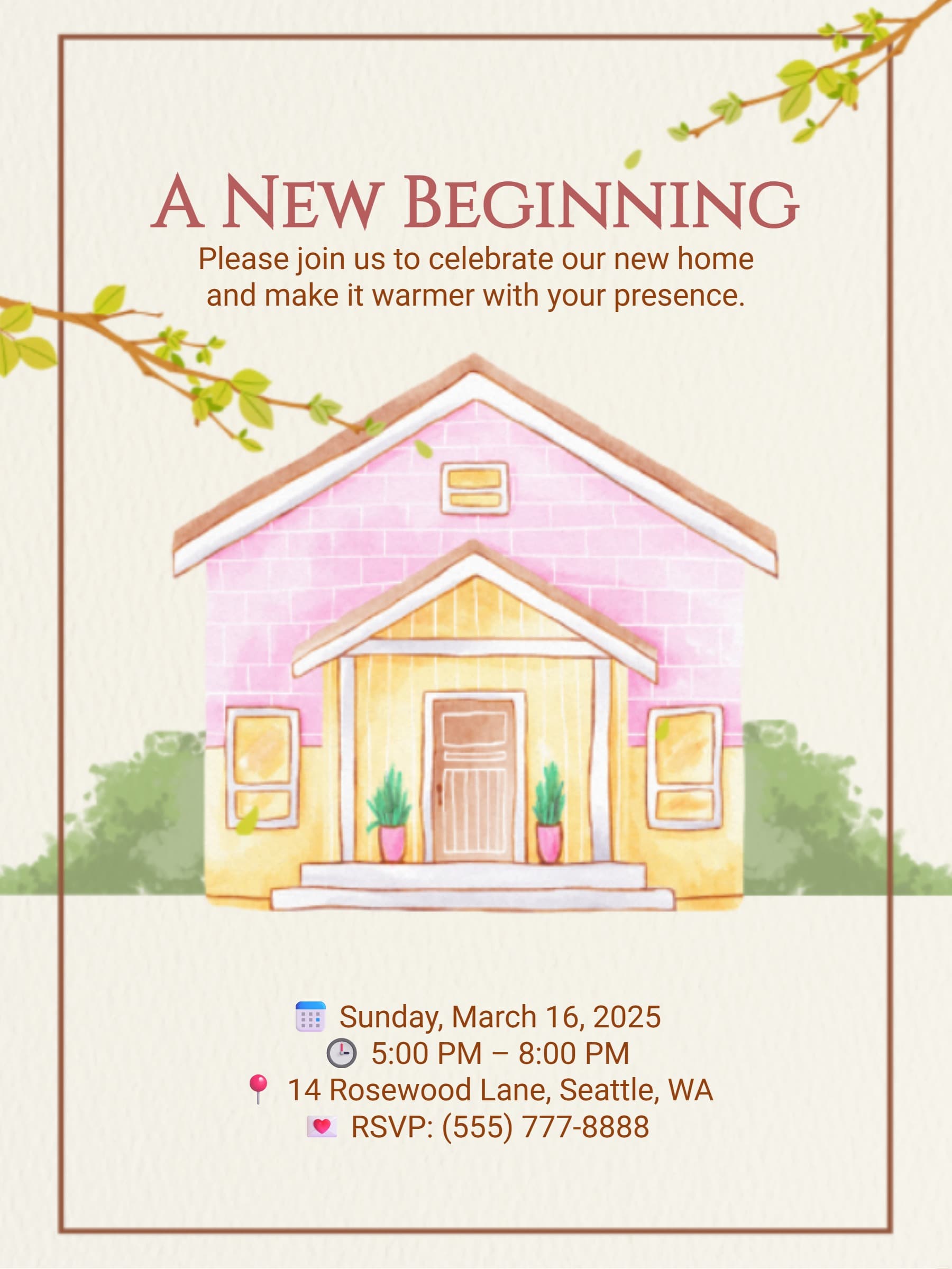 Free Housewarming Invitations Online – Custom Templates