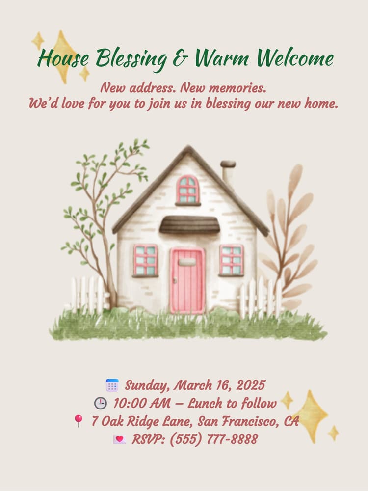 Free Housewarming Invitations Online – Custom Templates
