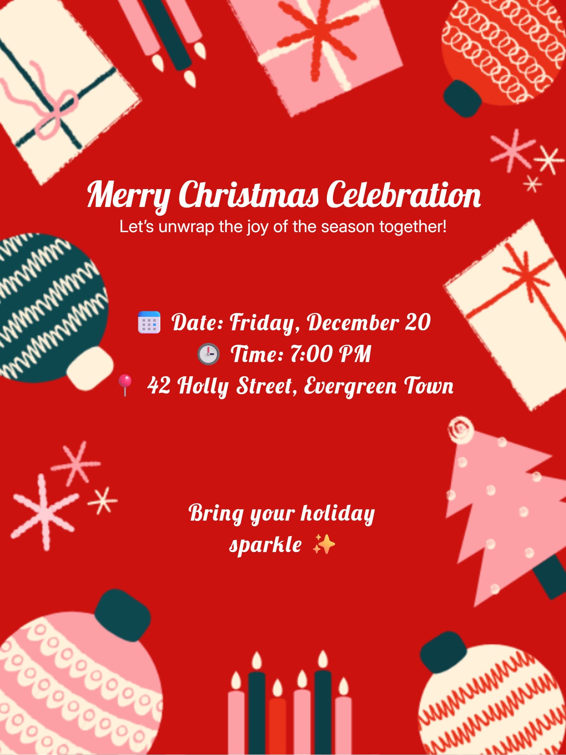 Christmas Gift Party Invitation