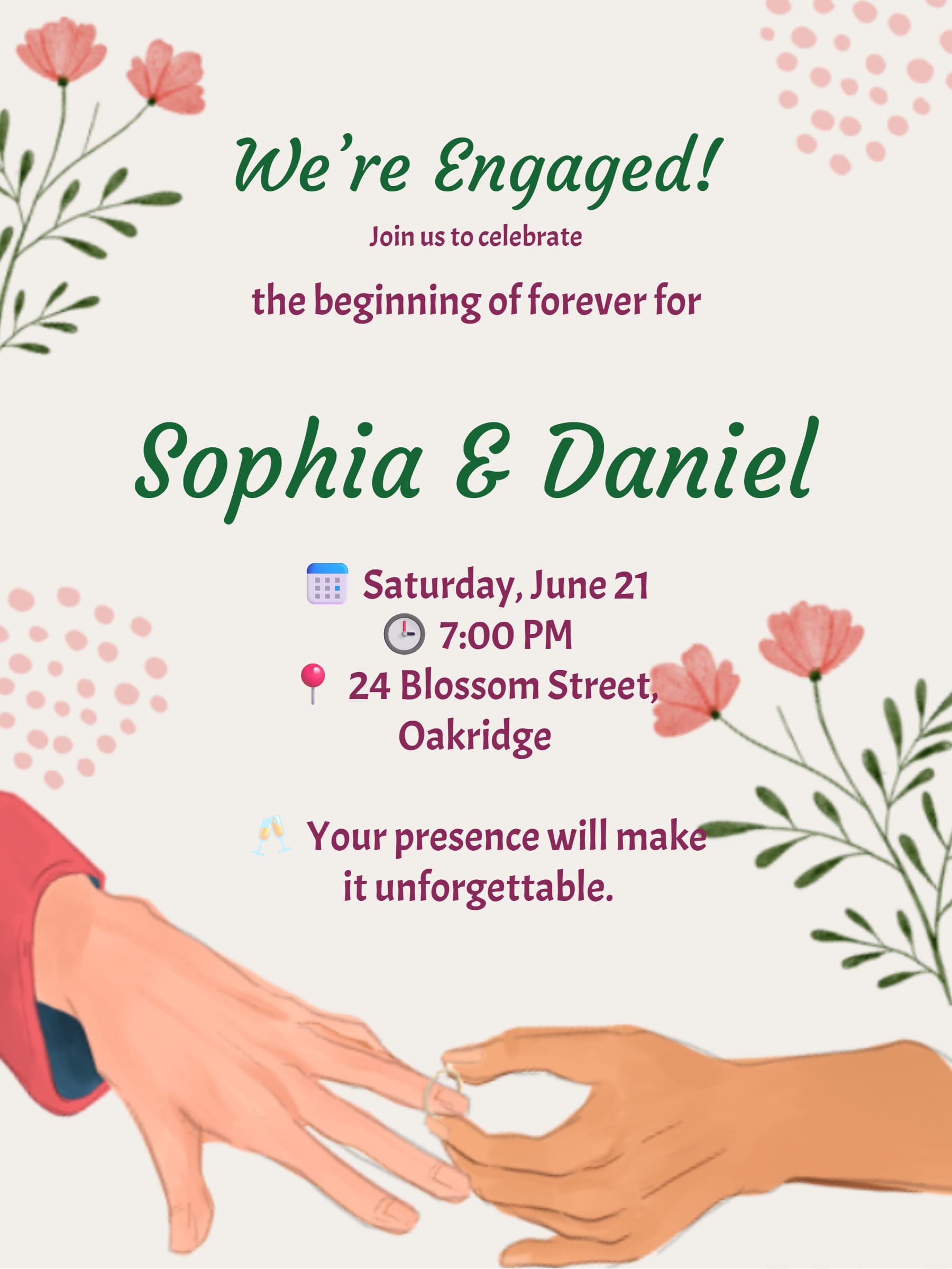 Proposal Moment Engagement Invitation