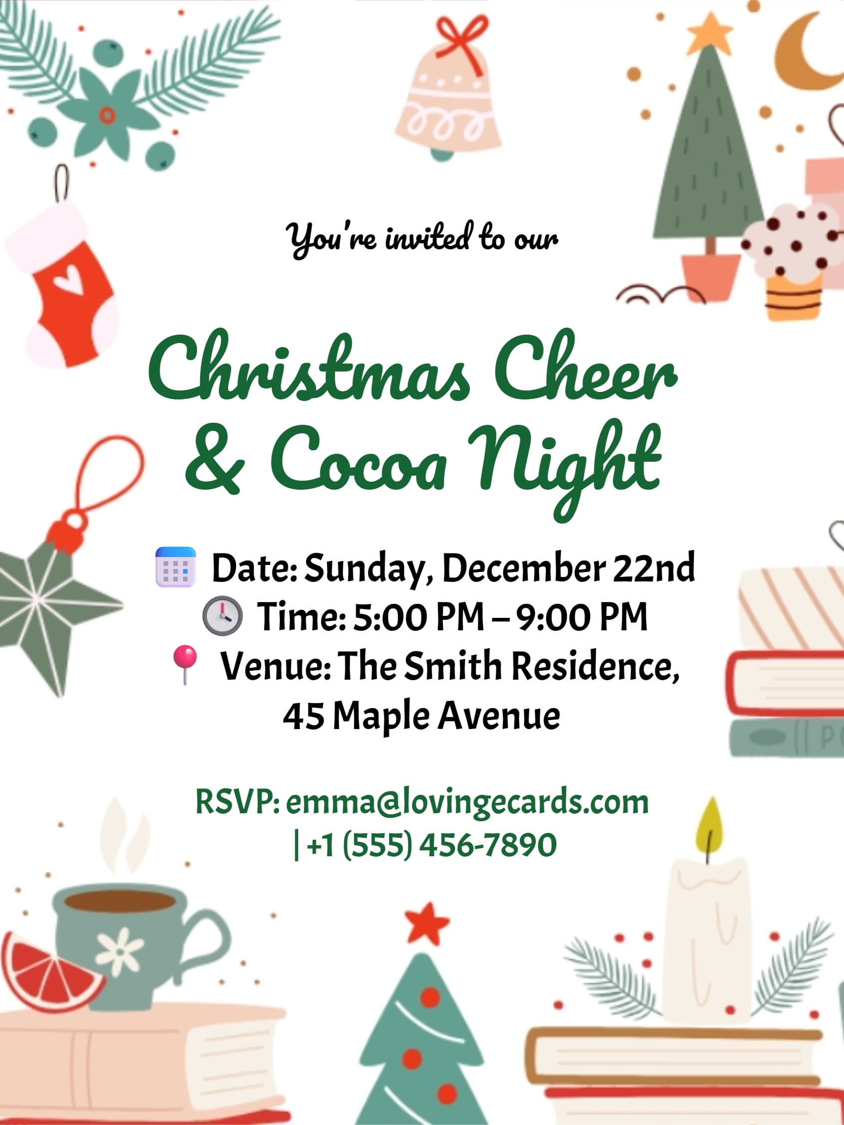 Cute Christmas Party Invitation