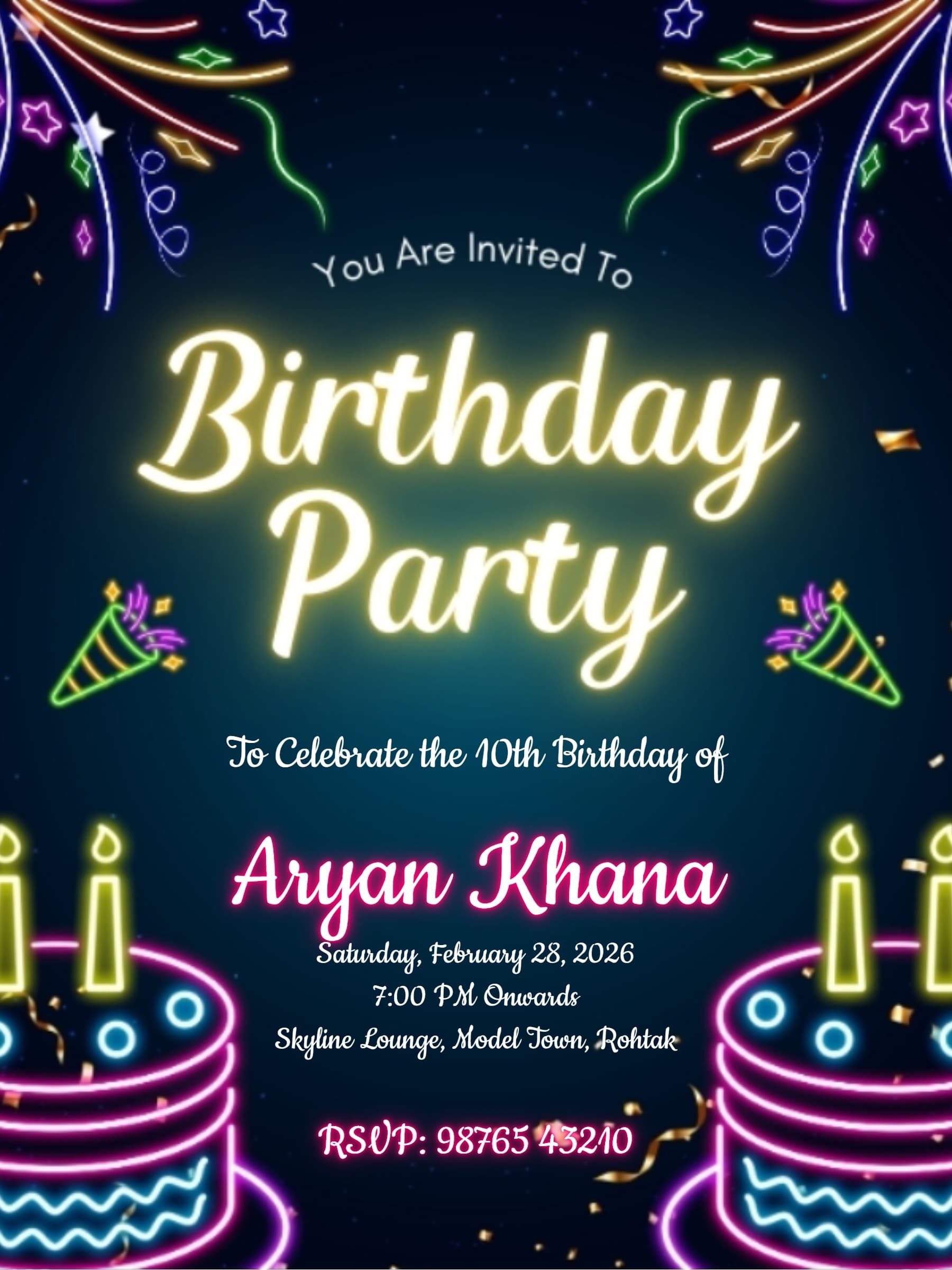 Neon Birthday Invite Final