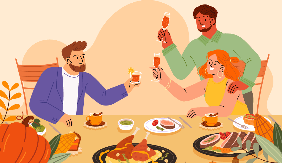Friendsgiving Invitation Wording (Potluck-Friendly)