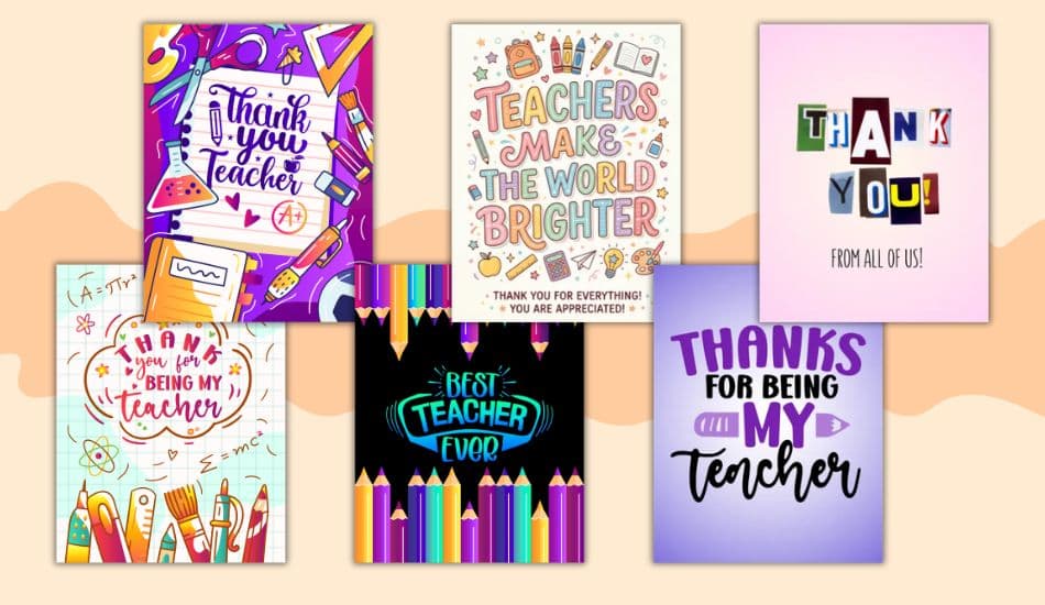 How to Make a Group Thank You Card for a Teacher from the Whole Class