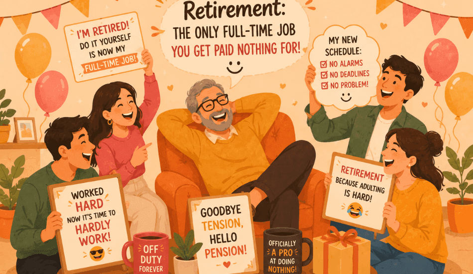 Funny Retirement Quotes & Sayings to Make Them Laugh