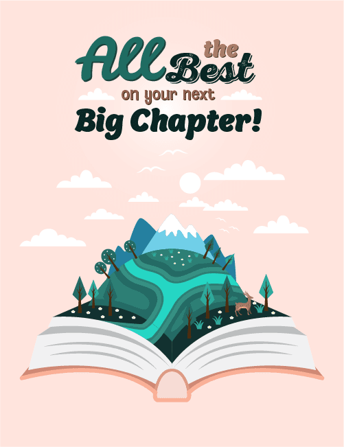 All the Best on Your Next Big Chapter – Retirement Card