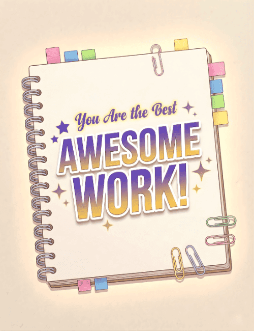 you are the best awesome work employee appreciation card