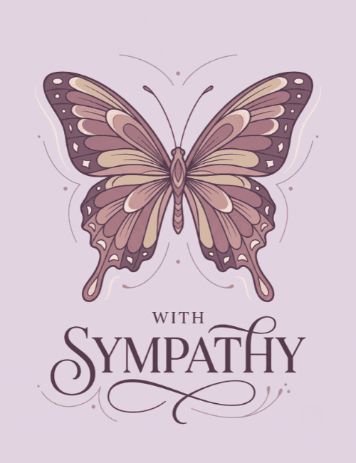 Butterfly Sympathy Card