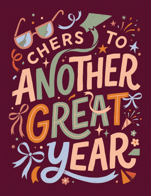 Cheers To Another Great Year Birthday Card