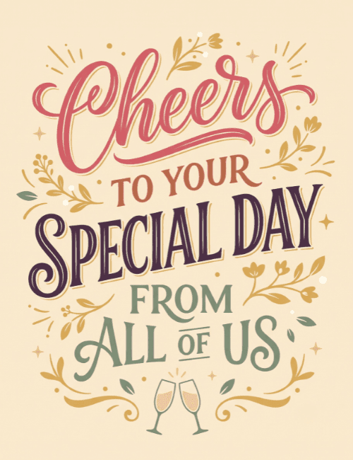 Cheers to Your Retirement Card