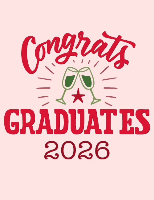 Congrats Graduates 2026 – Celebration Glasses Graduation Card