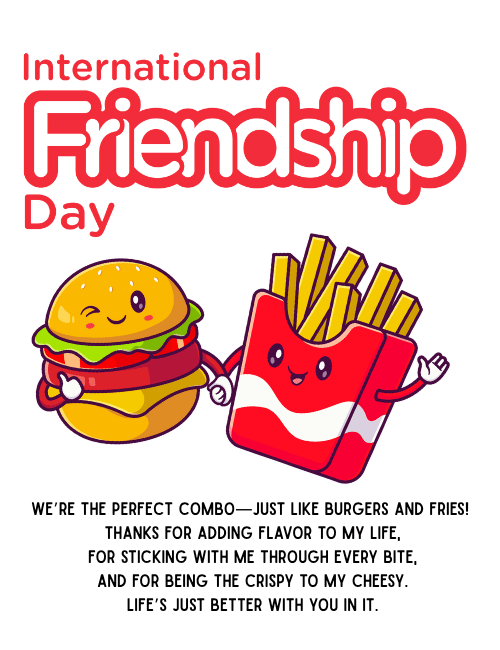 Burger & Fries – Perfect Combo Card card preview