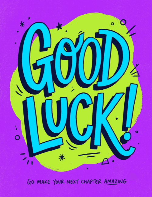 Good Luck On Your Next Chapter Card