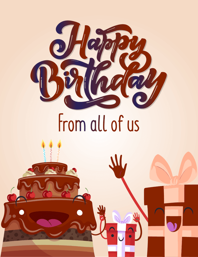 Happy Birthday Cute Gifts Card