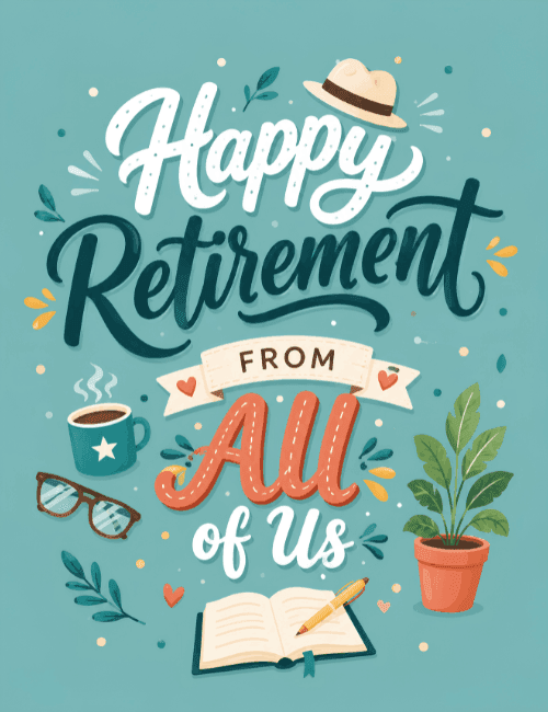 Happy Retirement From All of Us Card