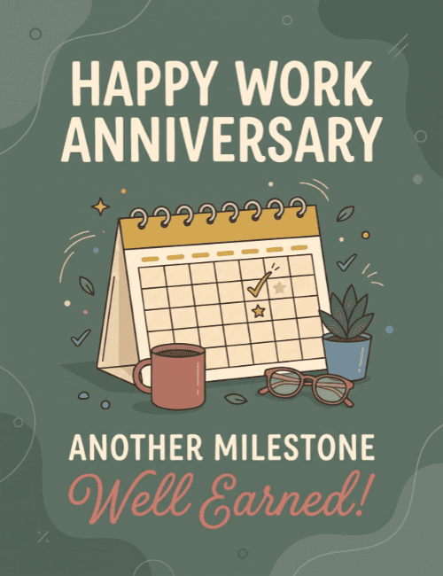 Happy Work Anniversary Another Milestone Card