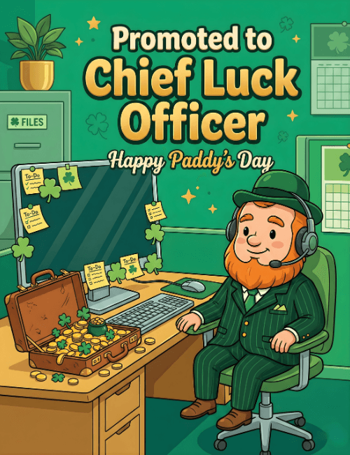 Promoted to Chief Luck Officer Card