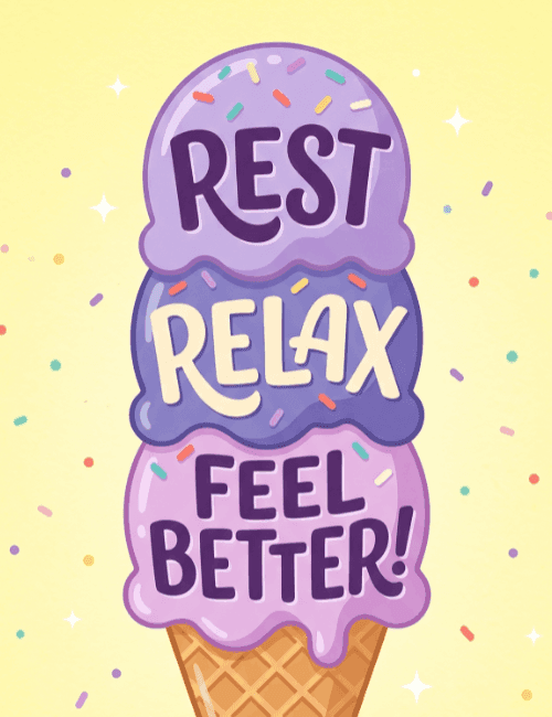 Rest Relax Feel Better Card