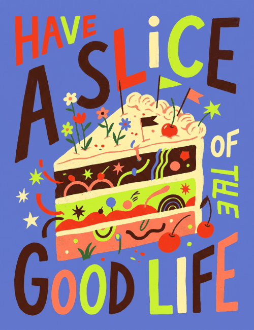 Slice of the Good Life Birthday Card