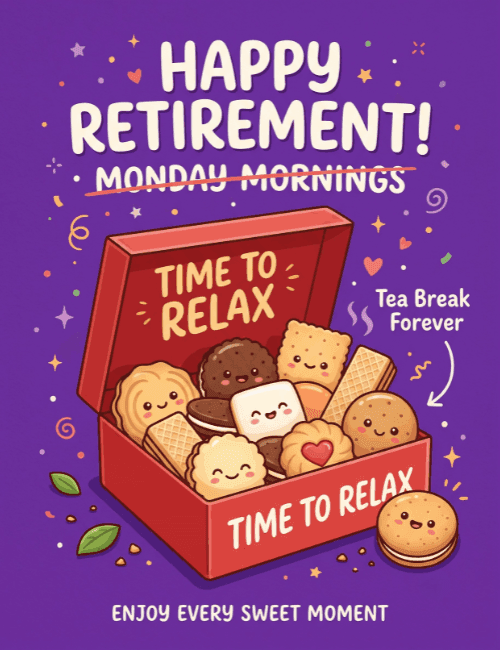 Time to Relax Happy Retirement Card