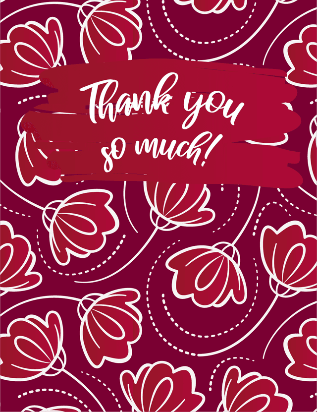 Thank You So Much Card