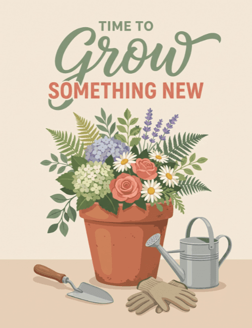 Time to Grow Something New Card