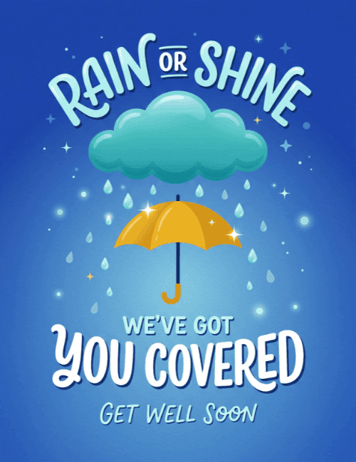 We've Got You Covered Get Well Card