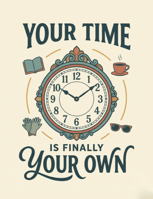 Your Time Is Finally Your Own Card